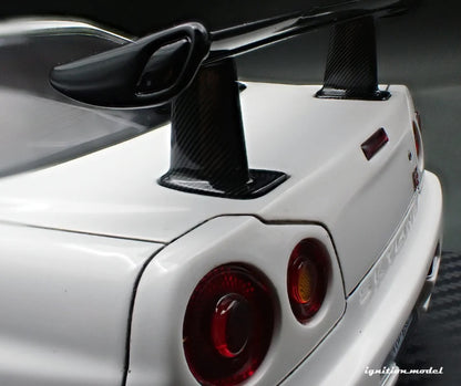 Ignition-Model Nissan Skyline GT-R R34 (BNR34) Top Secret 34GT-R RHD White 1:18