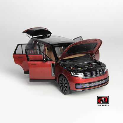 LCD 2022 Land Rover Range Rover SV Red w/ Black Wheels and Accents 1:18