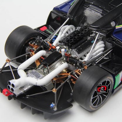 LCD Pagani Huayra R Blue Carbon 1:18