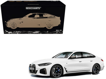 Minichamps 2022 BMW i4 (4 Series) G26 White Metallic 1:18