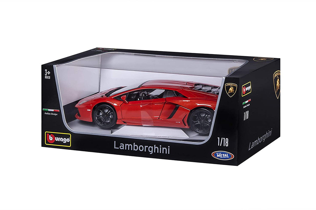 Bburago Lamborghini Aventador LP700-4 Dark Orange Metallic 1:18