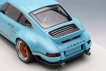 Make Up Co., Ltd / Eidolon 2023 Porsche 911 DLS Gulf Blue WITH DISPLAY 1:18