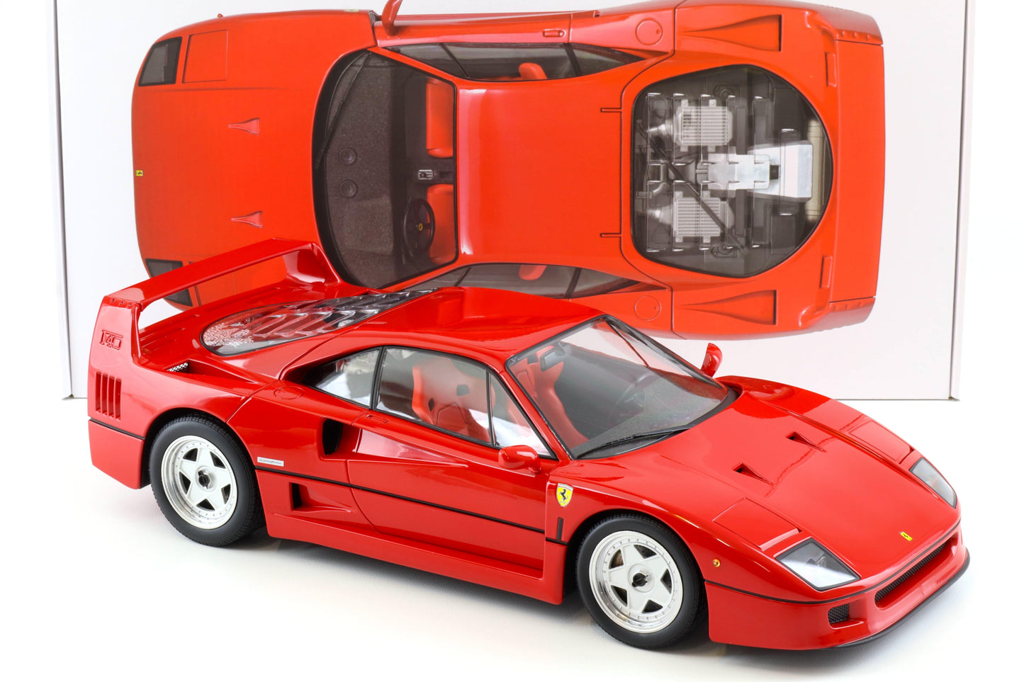 Norev 1987 Ferrari F40 Ferrari Red w/ Red Interior 1:12 (Revised Version)