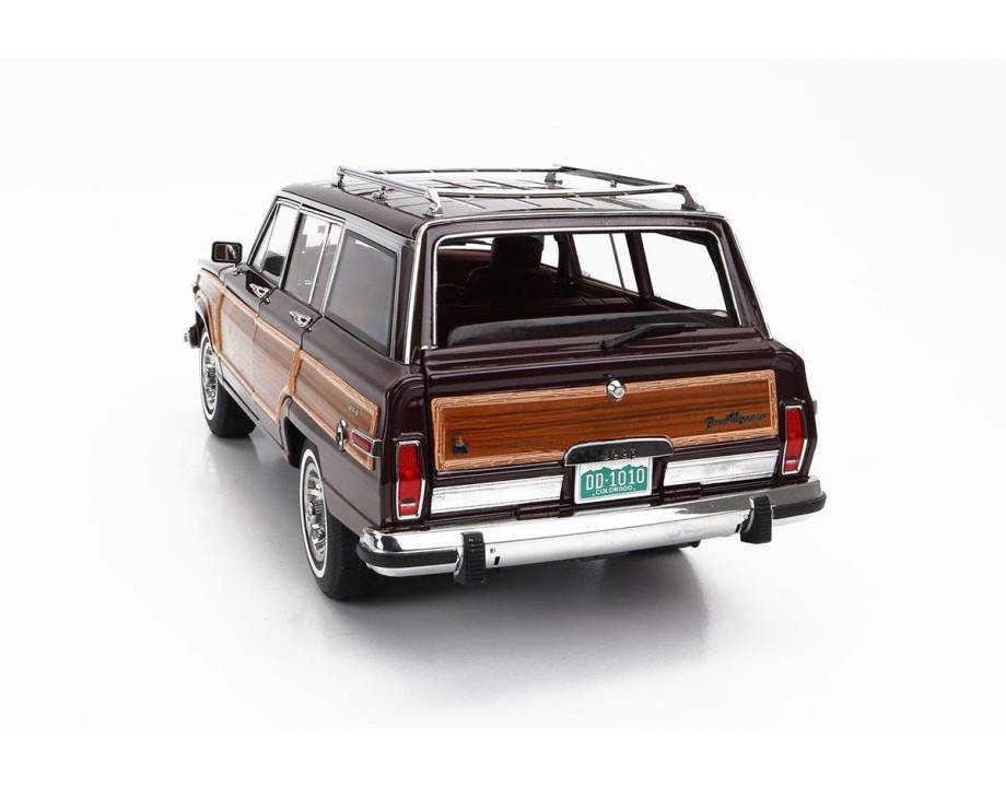 DD Models 1989-1991 Jeep Wagoneer Bordeaux Red w/ Wood Grain 1:18