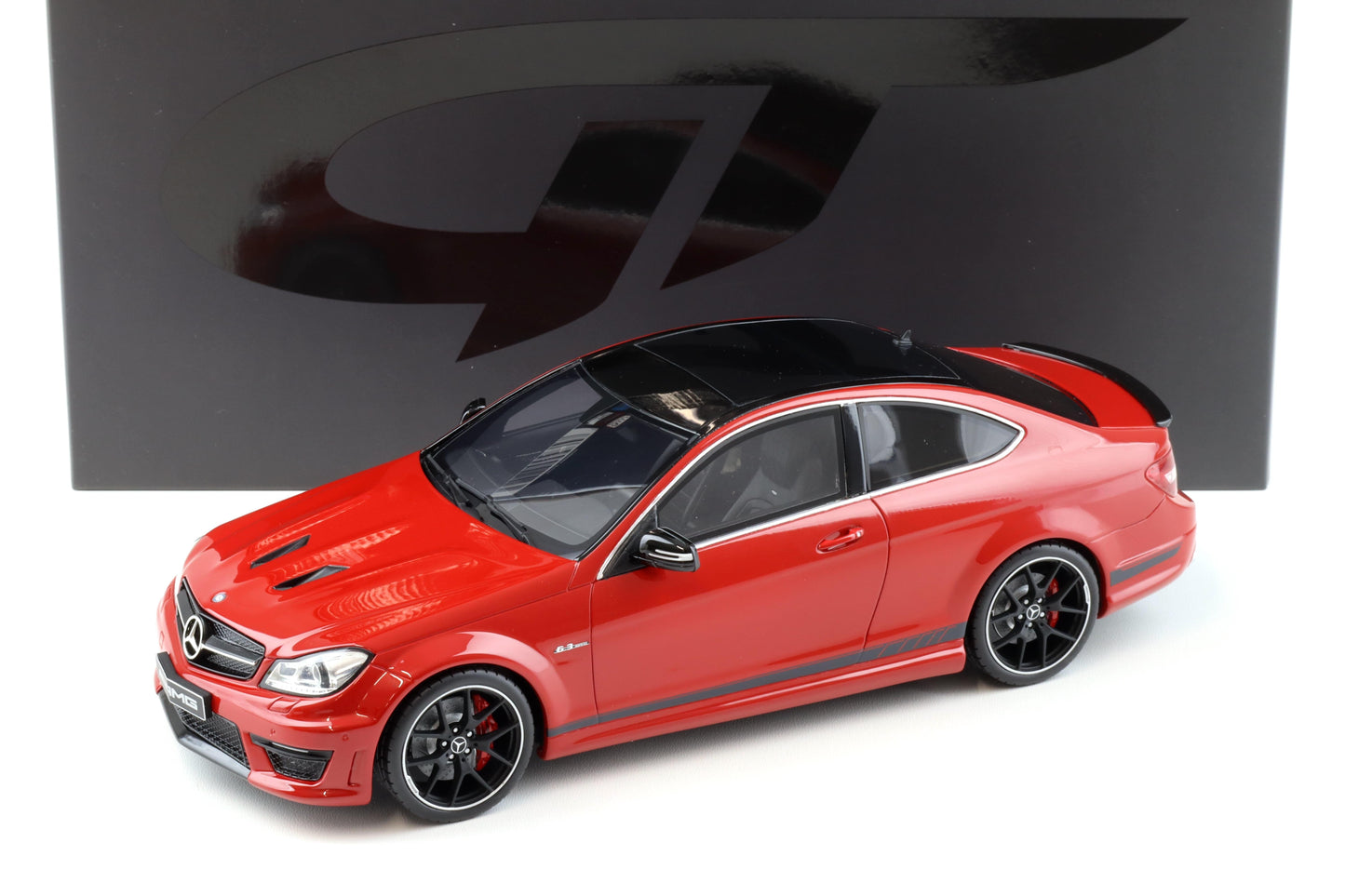 GT Spirit 2014 Mercedes Benz C63 AMG Coupe Fire Opal Red 1:18