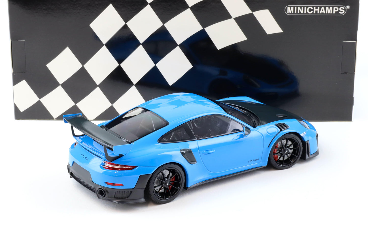 Minichamps 2018 Porsche 911 991.2 GT2 RS Blue w/ Black Hood & Wheels 1:18 SEALED (Copy)