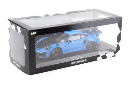 Minichamps 2018 Porsche 911 991.2 GT2 RS Blue w/ Black Hood & Wheels 1:18 SEALED (Copy)