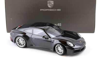 Minichamps 2022 Porsche 911 992 Carrera 4S DEALER EDITION Black 1:18