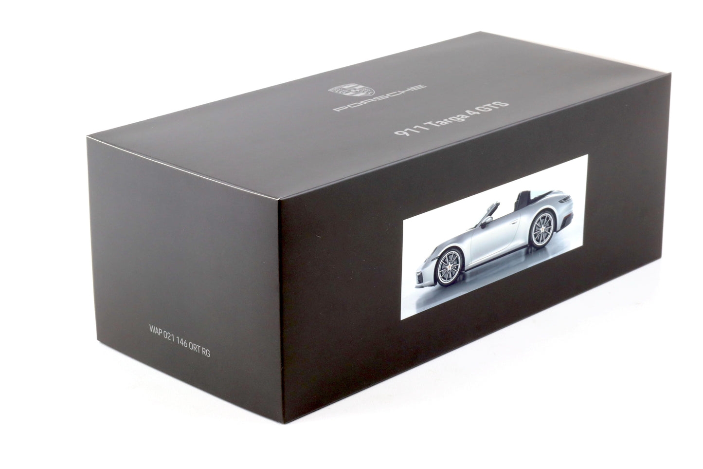 Minichamps 2022 Porsche 911 992 Targa 4 GTS Dealer Edition GT Silver Metallic 1:18