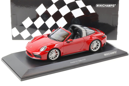 Minichamps 2021 Porsche 911 992 Targa 4 GTS Guard Red 1:18 SEALED