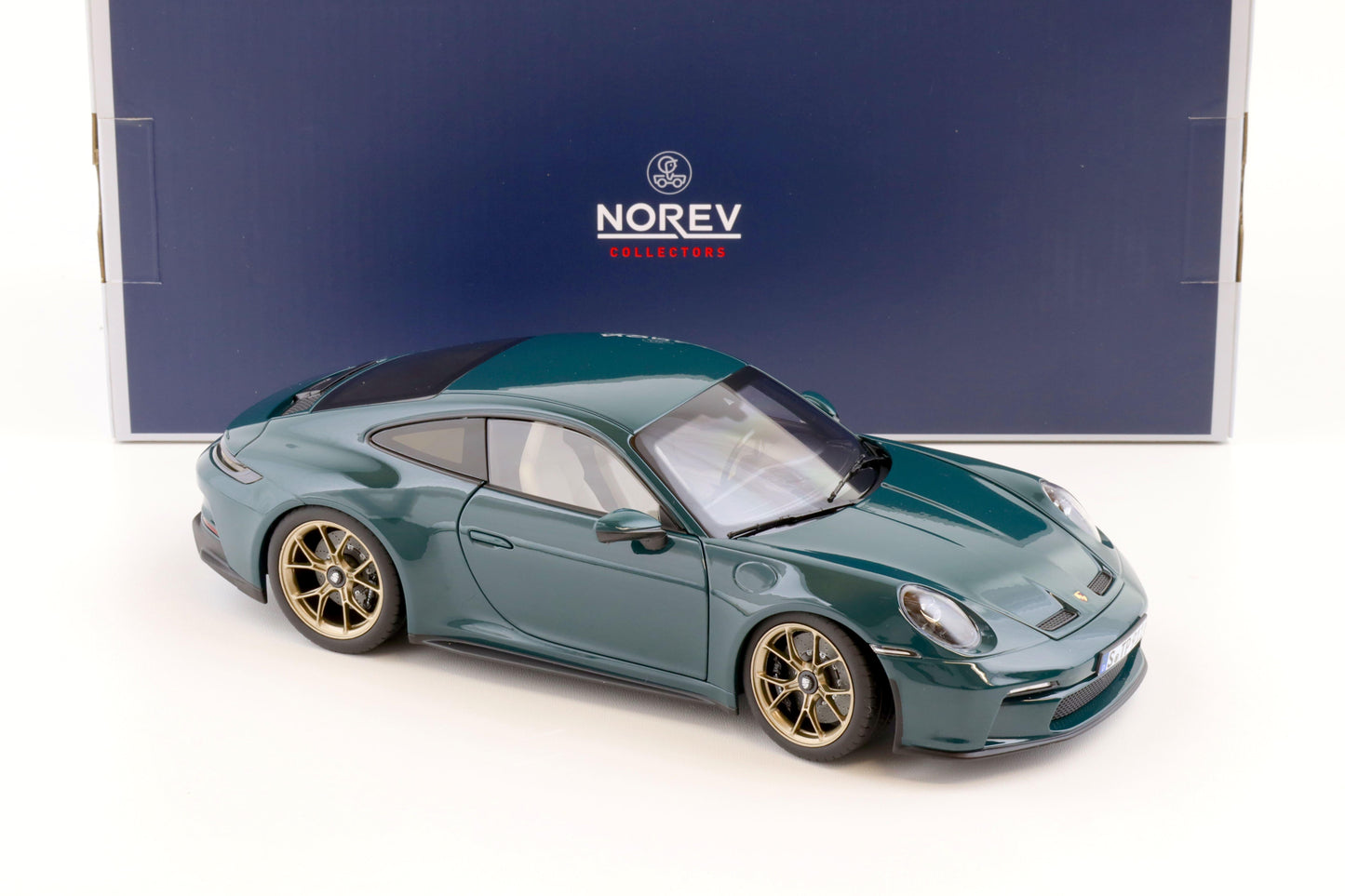 Norev Porsche 911 992 GT3 Touring Edition Fjord Green w/ Gold Wheels 1:18 LIMITED