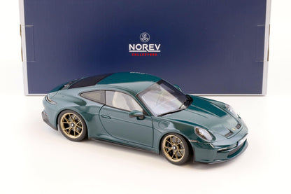 Norev Porsche 911 992 GT3 Touring Edition Fjord Green w/ Gold Wheels 1:18 LIMITED