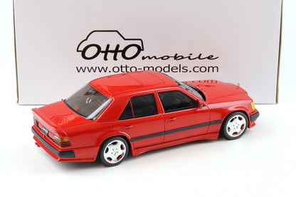 Otto 1987 Mercedes-Benz 300 E AMG 6.0 (W124) Signal Red 568 1:18