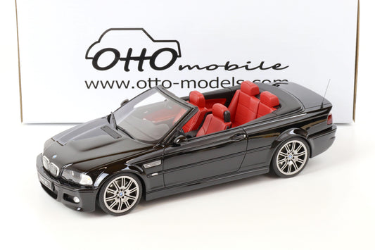 Otto 2004 BMW E46 M3 Cabriolet Black 1:18