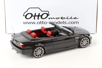 Otto 2004 BMW E46 M3 Cabriolet Black 1:18 RESIN, SEALED, LIMITED