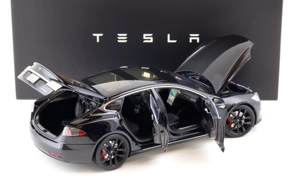 Original Tesla Model S P100D Black DEALER VERSION 1:18