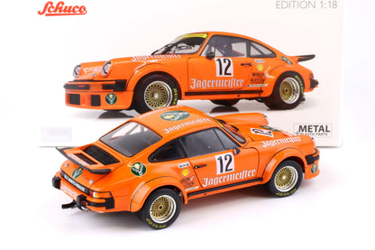 Schuco 1976 Porsche 911 934 RSR Jagermeister No 12 Eifelrennen DRM Orange 1:18