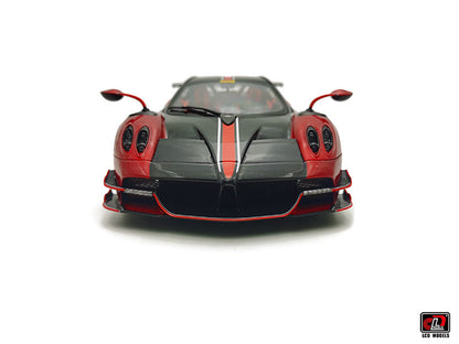 LCD Pagani Huayra BC Roadster Red & Carbon 1:18