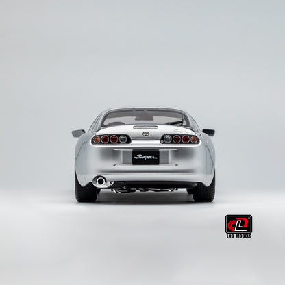 LCD Toyota Supra A80 (Silver color) *Comes with a lift!!* 1:18