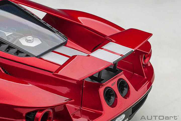 AUTOart 2017 Ford GT Red w/ Silver Stripes 1:12