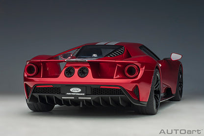 AUTOart 2017 Ford GT Red w/ Silver Stripes 1:12