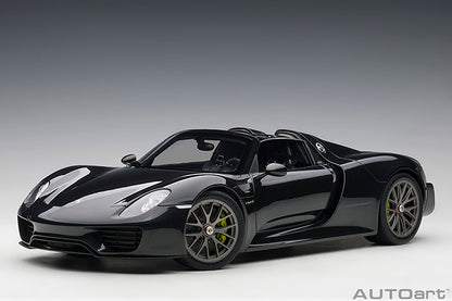 AUTOart Porsche 918 Spyder Weissach Package, Basaltschwarzmetallic (Black Metallic) 1:12