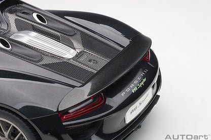 AUTOart Porsche 918 Spyder Weissach Package, Basaltschwarzmetallic (Black Metallic) 1:12