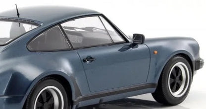 Minichamps 1977 Porsche 911 Turbo 930 Coupe Blue Grey Metallic 1:12