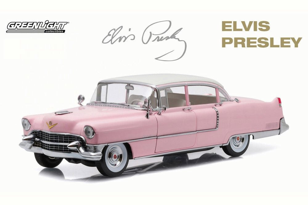 Greenlight Elvis Presley's Pink 1955 Cadillac Fleetwood Series 60 1:18