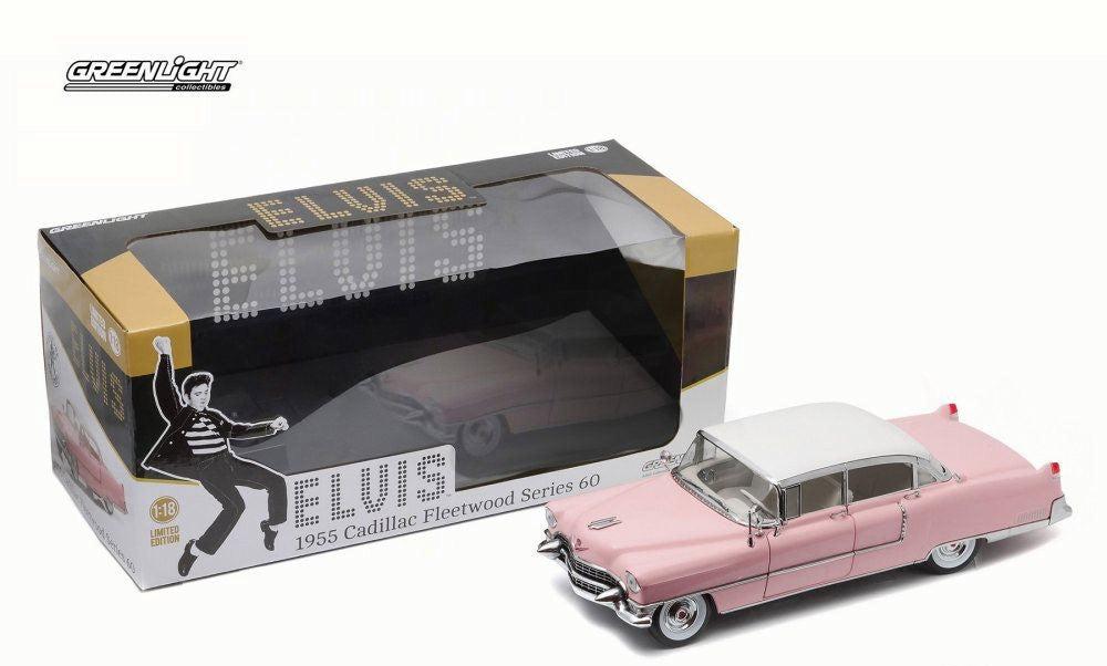 Greenlight Elvis Presley's Pink 1955 Cadillac Fleetwood Series 60 1:18