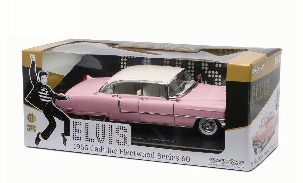 Greenlight Elvis Presley's Pink 1955 Cadillac Fleetwood Series 60 1:18