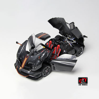 LCD Pagani Huayra Roadster BC Full Carbon Black 1:18