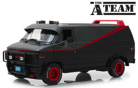 Greenlight 1983 GMC Vandura A-Team TV Series Van Black 1:18