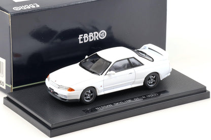 Ebbro 1989 Nissan Skyline GT-R (R32) BNR32 Coupe White 1:43