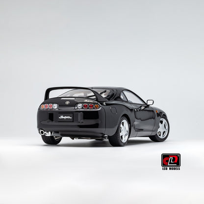 LCD Toyota Supra A80 (Black color) *Comes with a lift!!* 1:18