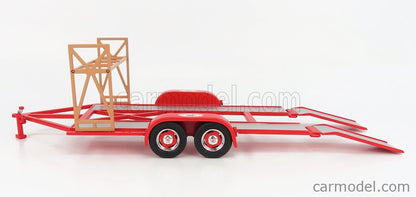 GMP - Accessories - Carrello Auto Transport Trailer The Busted Knuckle Garage Red/Silver 1:18