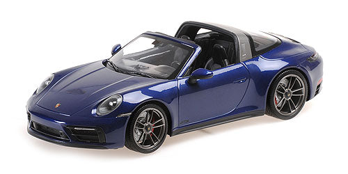 Minichamps 2021 Porsche 911 992 Targa 4 GTS Gentian Blue 1:18 SEALED, LIMITED