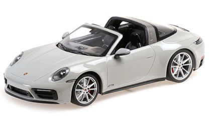 Minichamps 2021 Porsche 911 992 Targa 4 GTS Chalk 1:18 SEALED, LIMITED