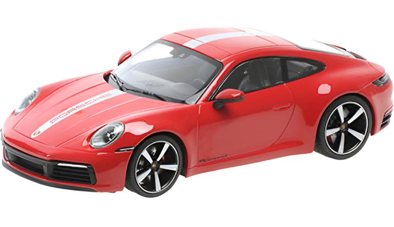 Minichamps 2019 Porsche 911 992 Carrera 4S Coupe Carmine Red w/ Carrera Exclusive Design Wheels 1:18 SEALED