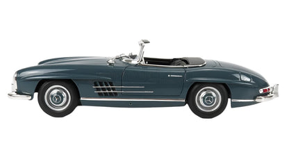 Norev 1957 Mercedes-Benz SL Class 300SL Roadster Spider (W198 II) w/ Removable Top Blue Grey 1:18