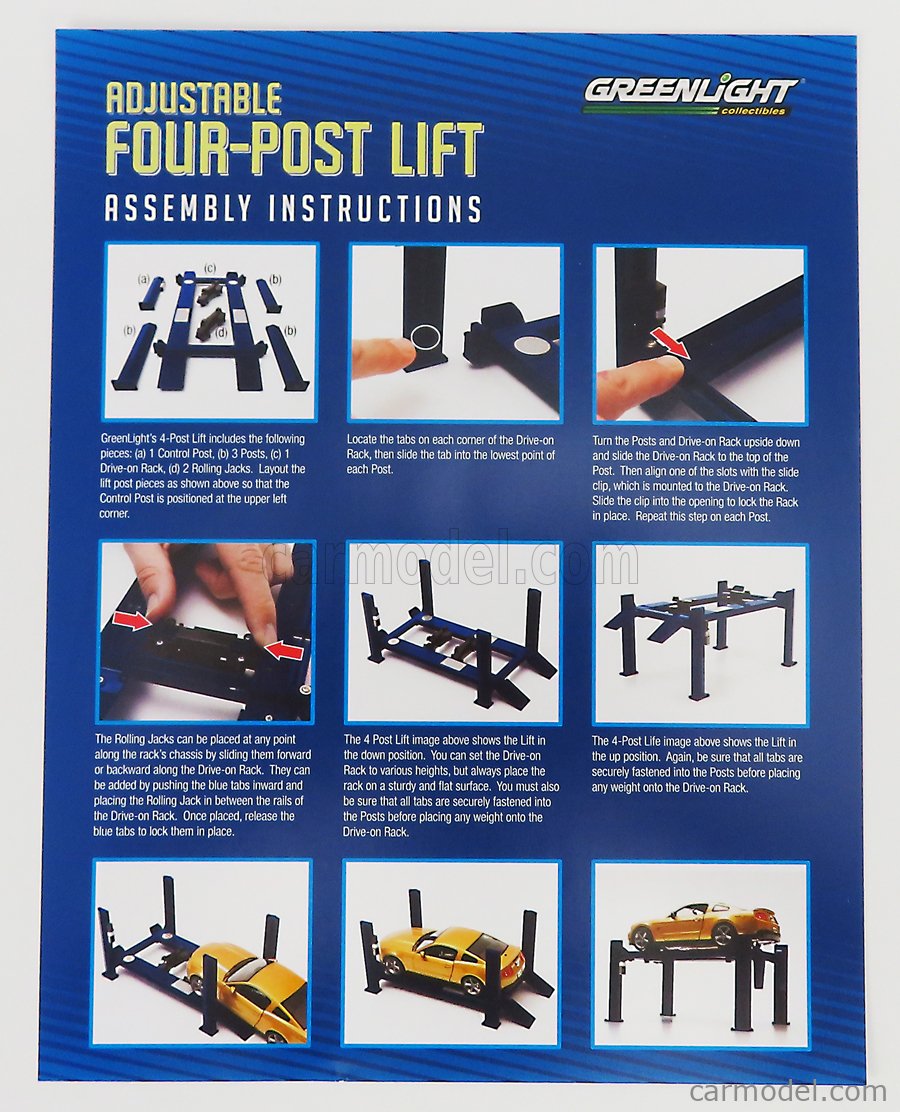 Greenlight - Accessories - BF GOODRICH Garage Set - Four Post Lift 1:18