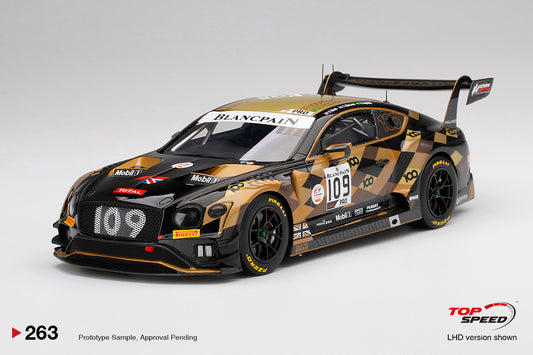 Topspeed 1:18 Bentley Continental GT3 #109M-Sport Team Bentley 2019 Total 24 Hours of Spa