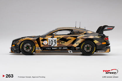 Topspeed 1:18 Bentley Continental GT3 #109M-Sport Team Bentley 2019 Total 24 Hours of Spa