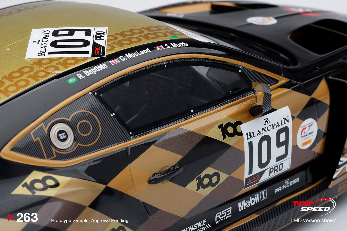 Topspeed 1:18 Bentley Continental GT3 #109M-Sport Team Bentley 2019 Total 24 Hours of Spa