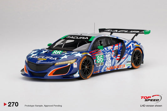 Topspeed 1:18 Acura NSX GT3 #86 "Uncle Sam" 2017 IMSA Championship Watkins Glen