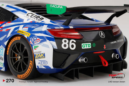 Topspeed 1:18 Acura NSX GT3 #86 "Uncle Sam" 2017 IMSA Championship Watkins Glen