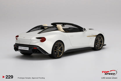 Topspeed 1:18 Aston Martin Vanquish Zagato Speedster Escaping White