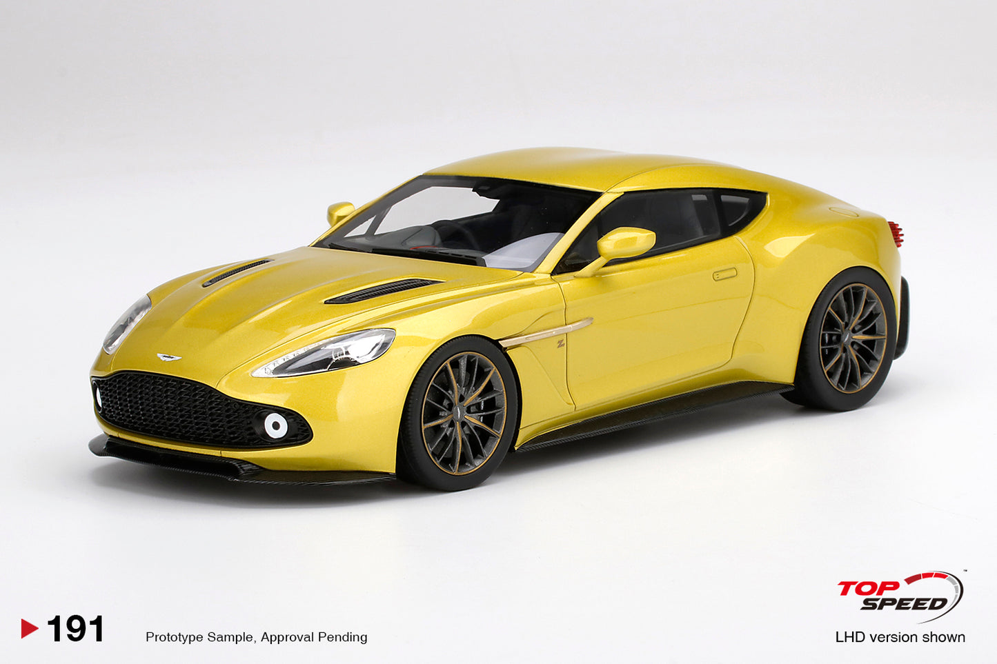 Topspeed 1:18 Aston Martin Vanquish Zagato Cosmopolitan Yellow