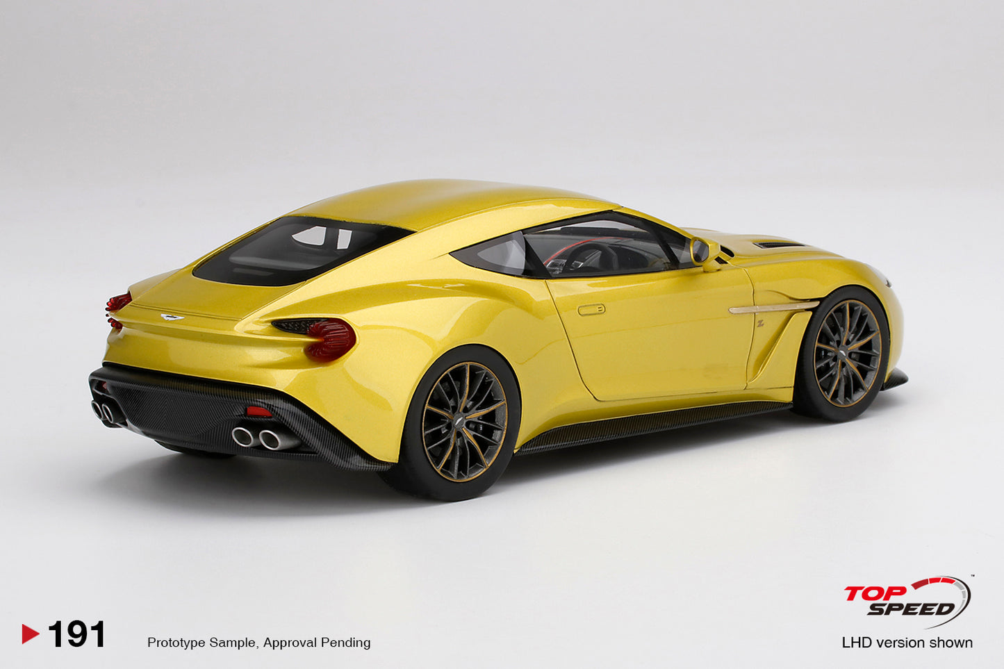 Topspeed 1:18 Aston Martin Vanquish Zagato Cosmopolitan Yellow