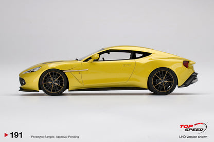 Topspeed 1:18 Aston Martin Vanquish Zagato Cosmopolitan Yellow